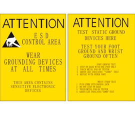 Attention test wrist and foot grounder