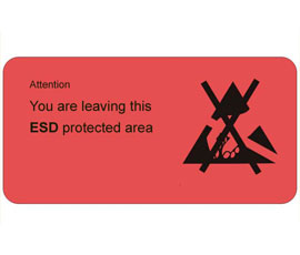 Attention already leaving ESD protected area