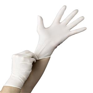 Nitrile gloves white