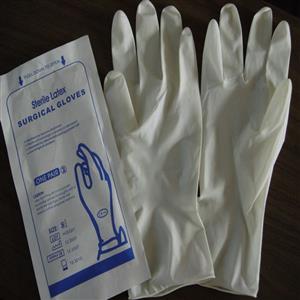 Sterile latex surgical gloves